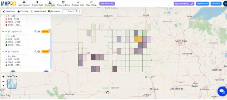  Result-Create a Demographics Map: A Spatial Exploration