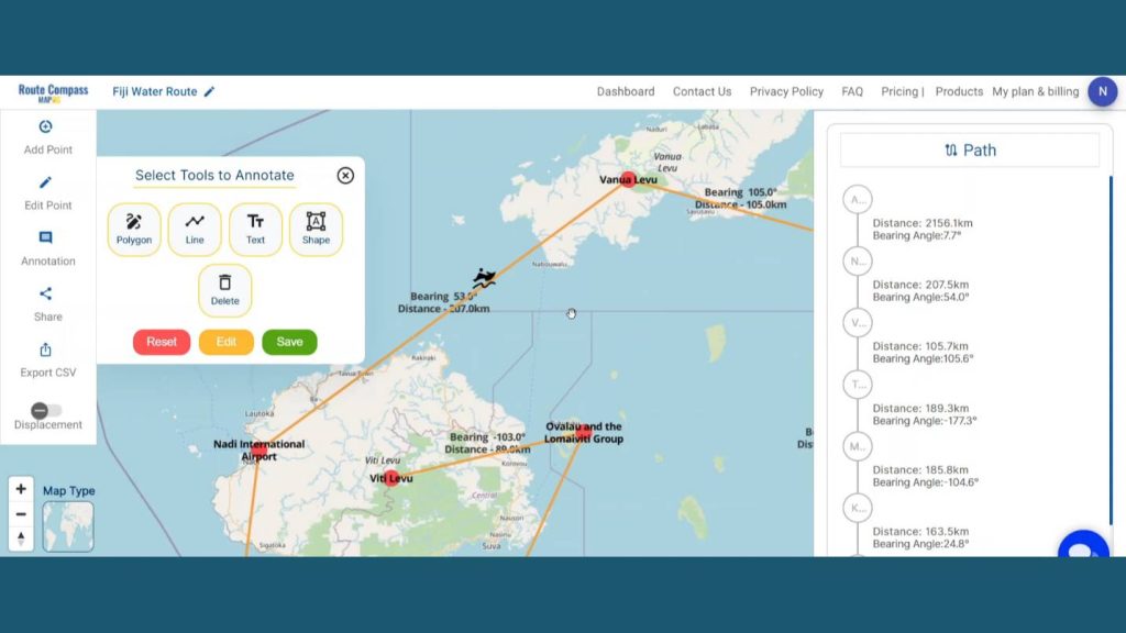 Plan Efficient Water Navigation Routes with Route compass
