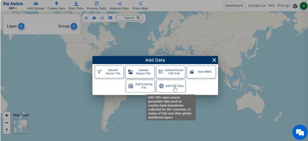 Upload GIS data- Mapping for Equitable Agricultural Land Redistribution