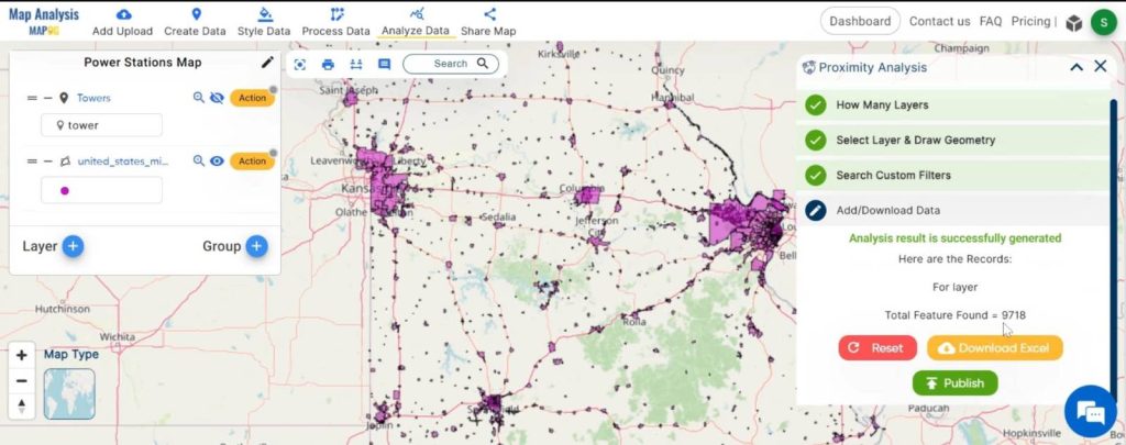 Creating Energy Maps: Unpowered Settlements: Total Feature Found