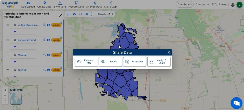 Share map- Mapping for Equitable Agricultural Land Redistribution