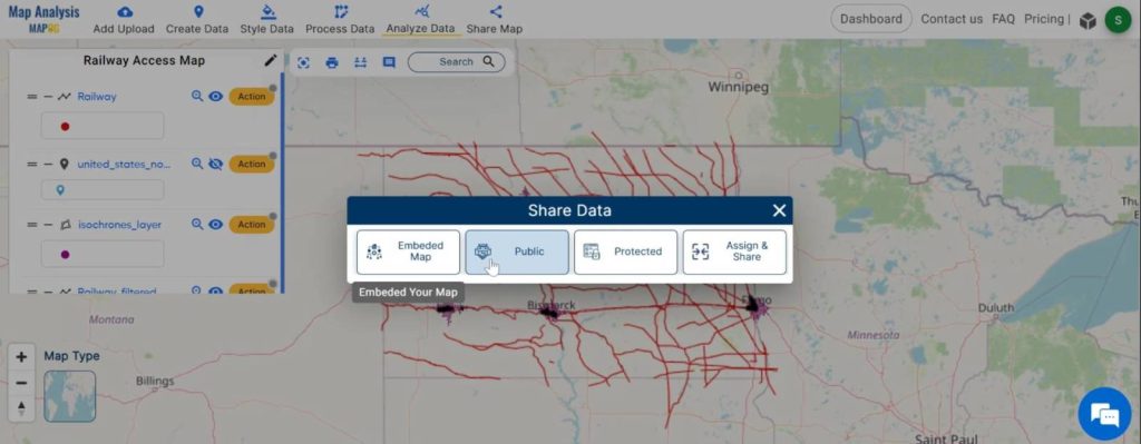 Creating Railway Access Maps: A GIS Approach: Share Map