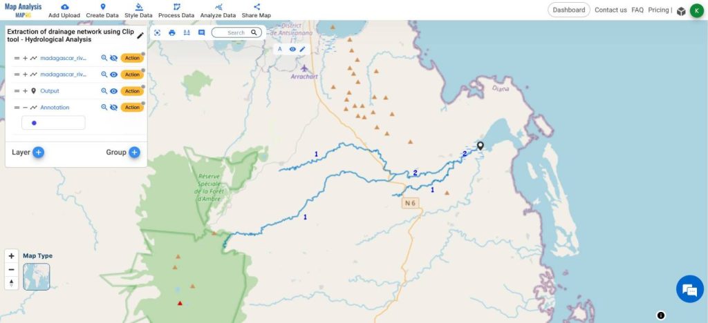 Extracting Drainage Network and Creating Maps