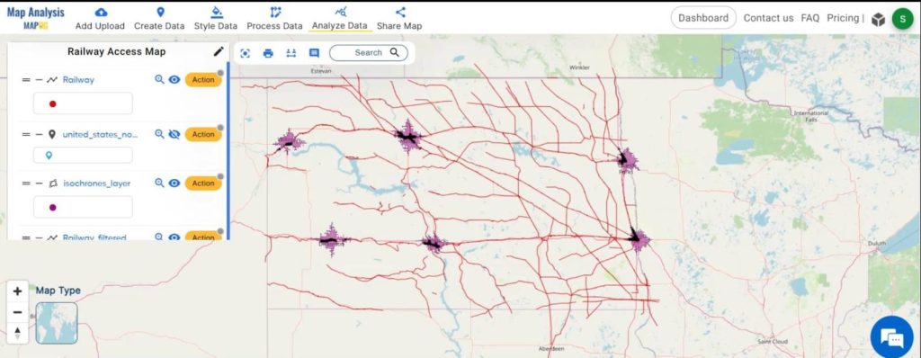 Creating Railway Access Maps: A GIS Approach: Final Output