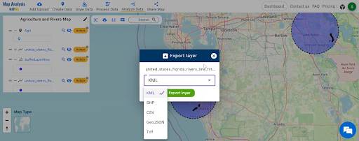 Export the final result and choose the File type. 