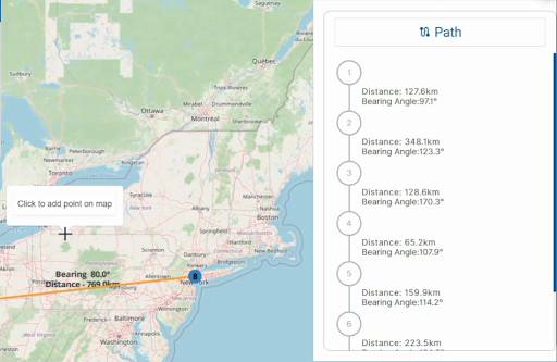 Creating Cross-Country Routes by Distance and Bearing Angle: Calculate Bearings