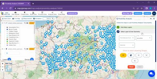 Creating Maps: Unraveling River-Dam Relationships: Perform Proximity Analysis