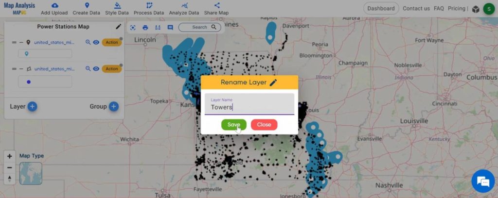 Creating Energy Maps: Unpowered Settlements: Rename the layer