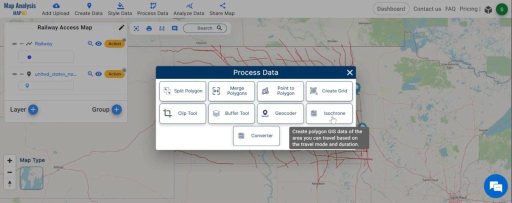 Creating Railway Access Maps: A GIS Approach: Isochrones