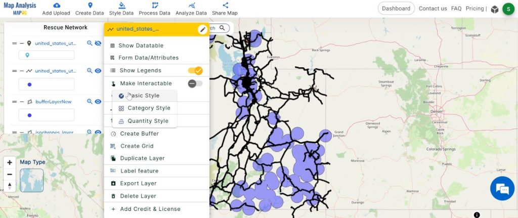 Creating Mountain Disaster Rescue Network: A GIS Approach: Basic Style