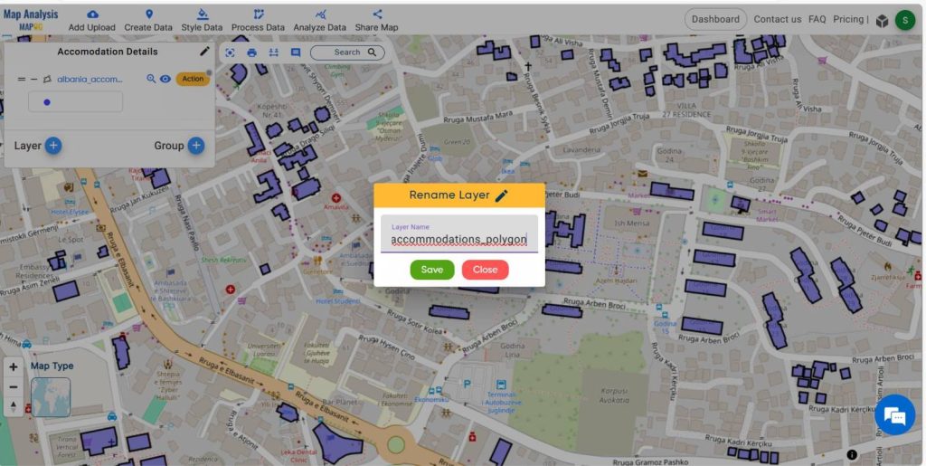 Renaming Accommodation data layers