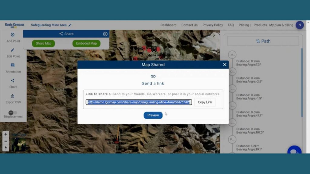 Navigating Mining Area Safety with Route Compass