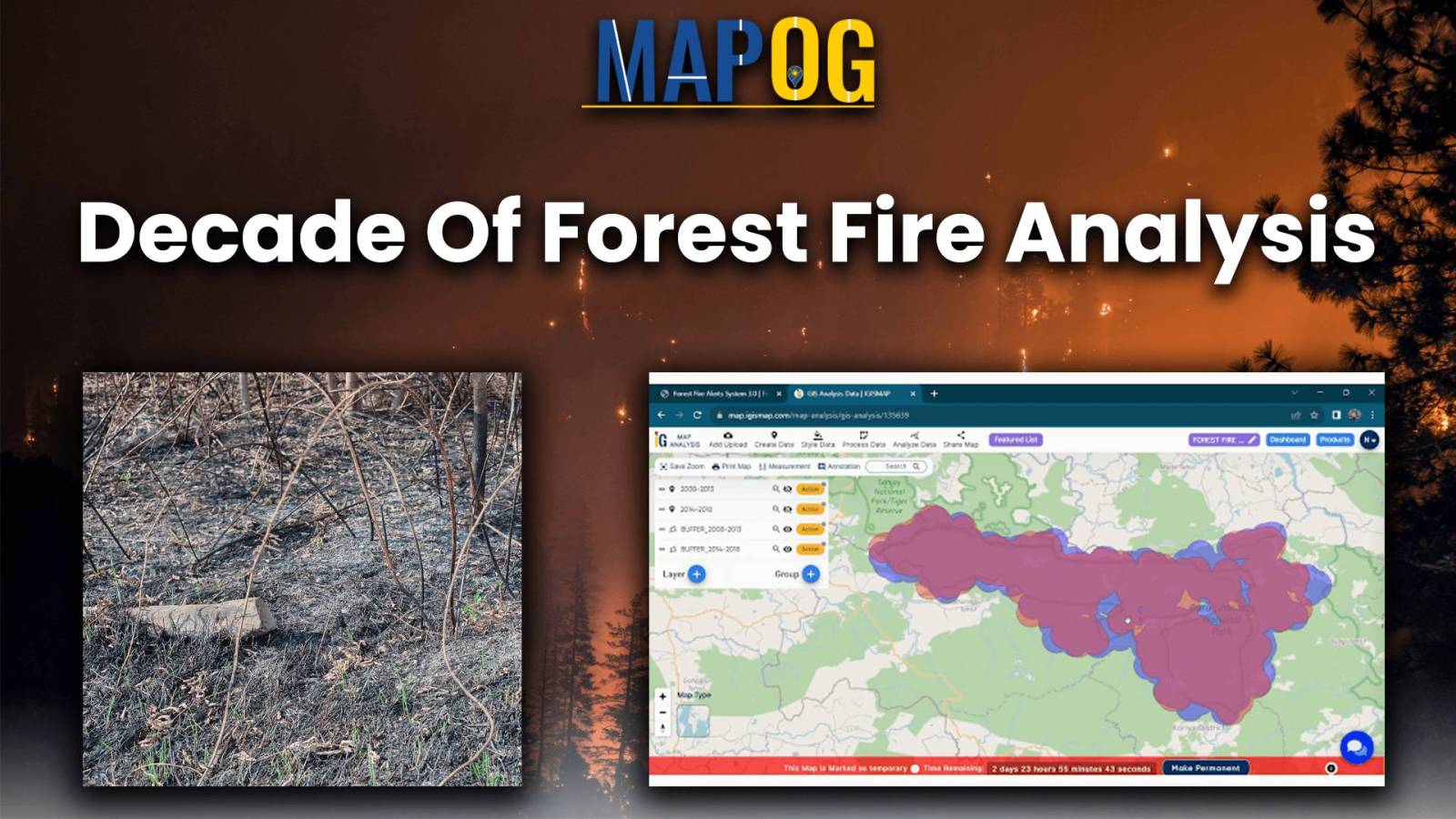 Decade of forest fire analysis