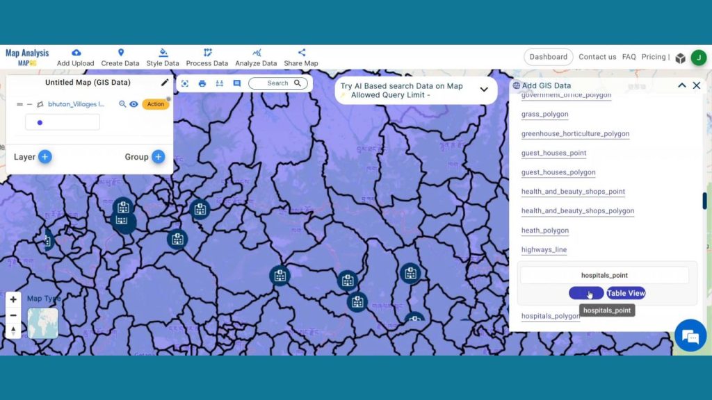 Hospital Accessibility Analysis with MAPOG