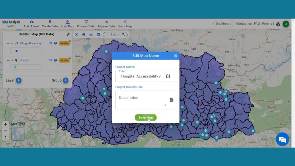 Hospital Accessibility Analysis with MAPOG