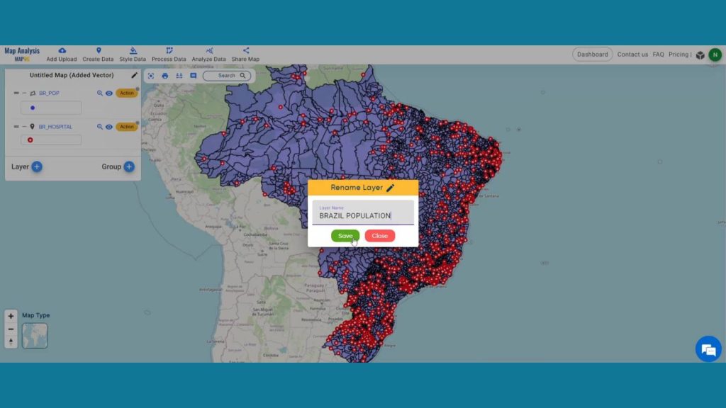 Analysis of Hospital Facilities Using Population Data