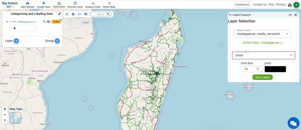 Categorizing and Labeling Road Networks for Accurate Road Maps 