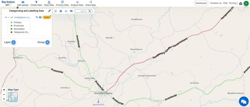 Categorizing and Labeling Road Networks for Accurate Road Maps 