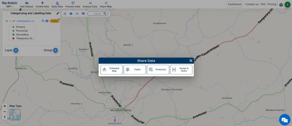 Categorizing and Labeling Road Networks for Accurate Road Maps 