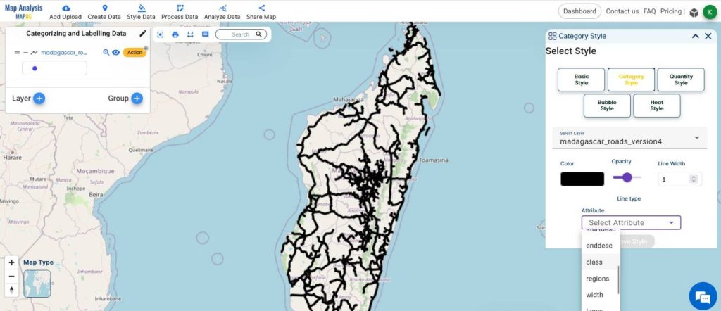 Categorizing and Labeling Road Networks for Accurate Road Maps 