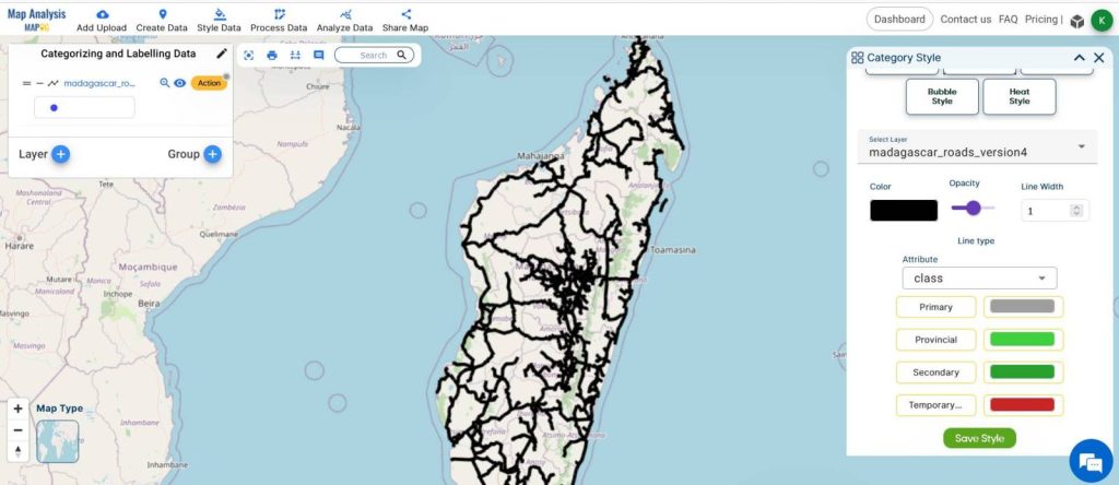 Categorizing and Labeling Road Networks for Accurate Road Maps 