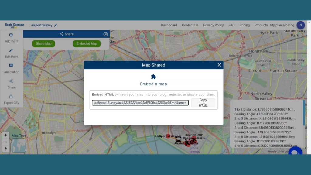 Navigating Construction at Airport with Route Compass