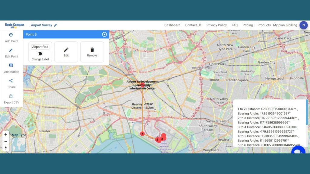 Navigating Construction at Airport with Route Compass