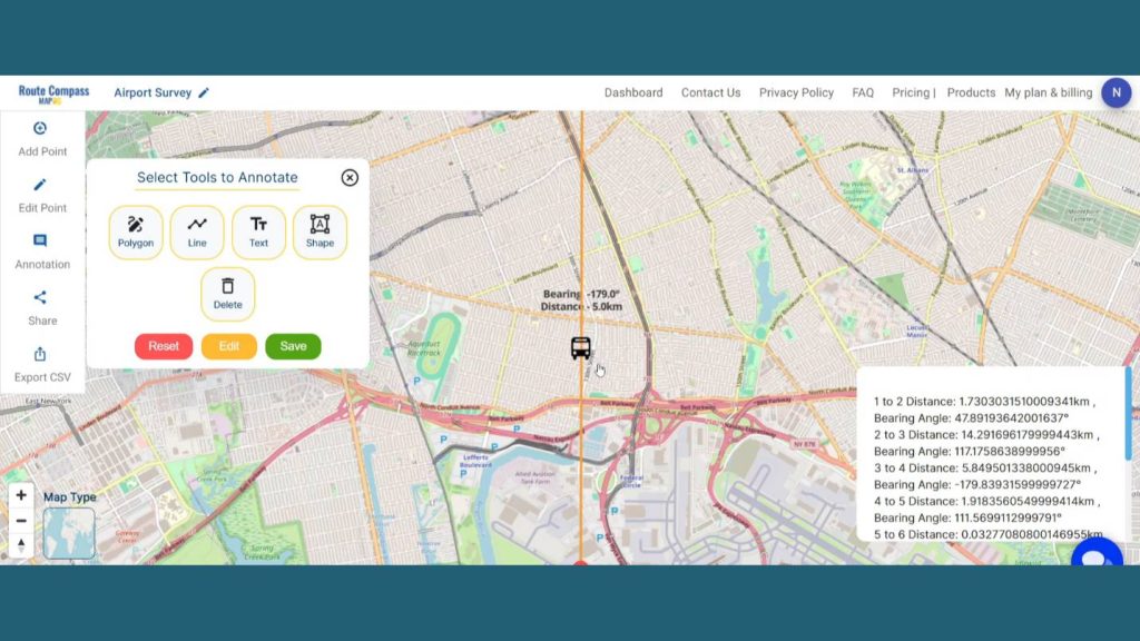 Navigating Construction at Airport with Route Compass