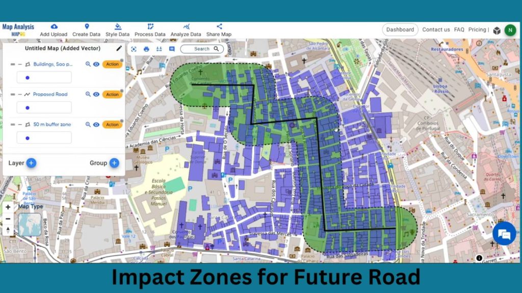 Pinpointing Impact Zones for Future Road Project with MAPOG