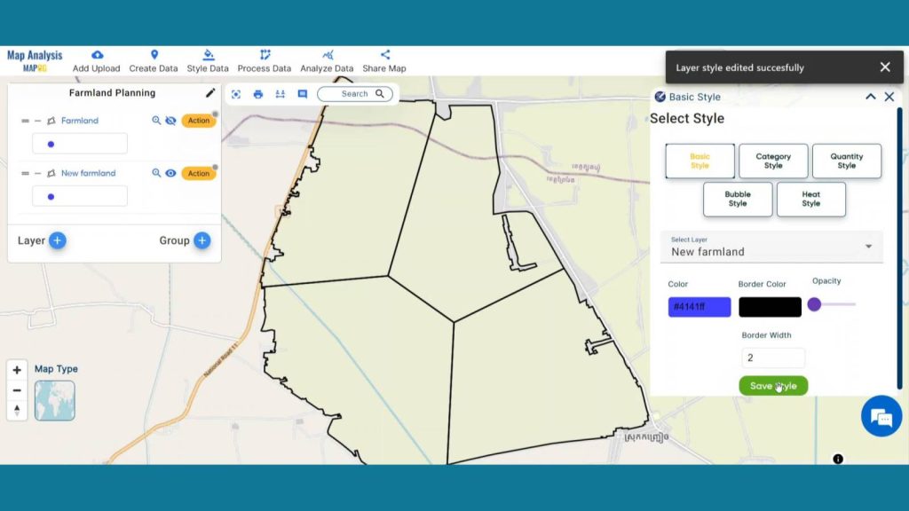 Style data - Precision Farming Planning