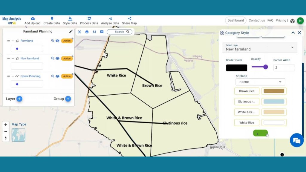 Add category style in new farmland - Precision Farming Planning