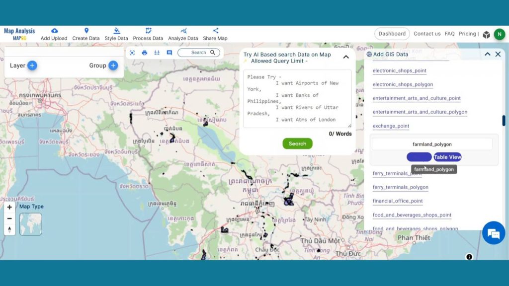 Add farmland Layer - Precision Farming Planning