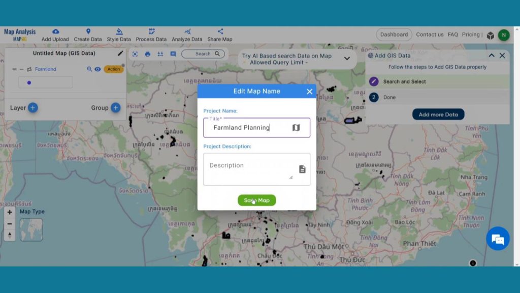 Save Map - Precision Farming Planning