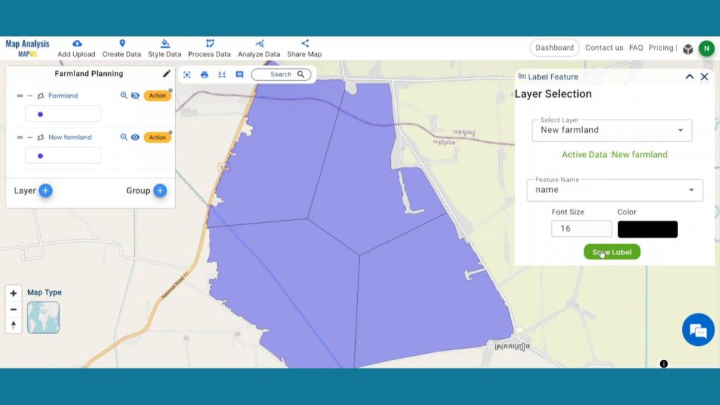 Save Label - Precision Farming Planning