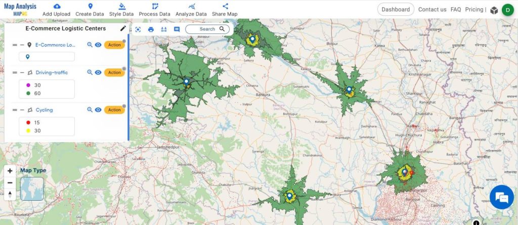 E-Commerce Logistics Isochrone Analysis