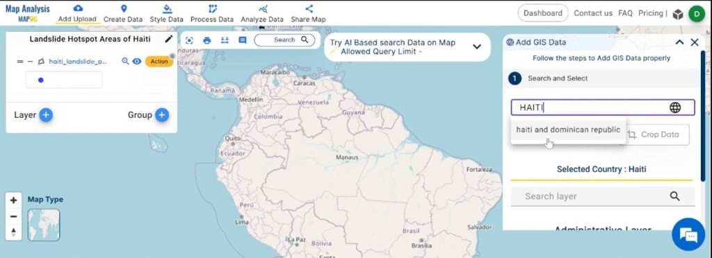 Create a Map for Landslide Mitigation and Rapid Response