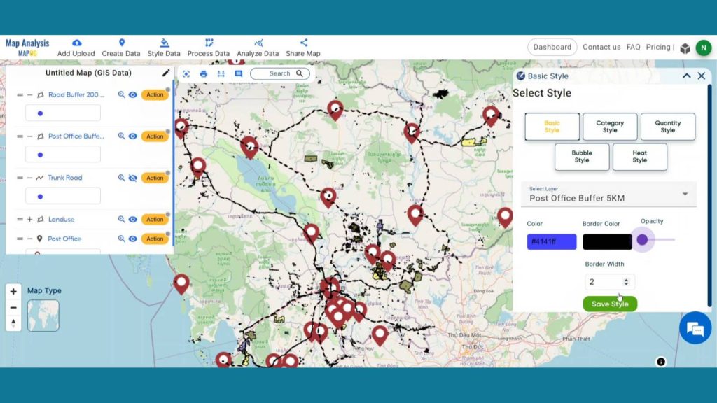 Appropriate Location Selection for Post Office Using MAPOG