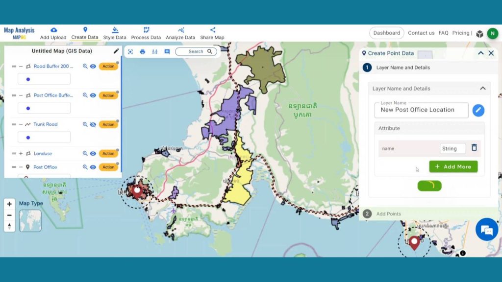 Appropriate Location Selection for Post Office Using MAPOG