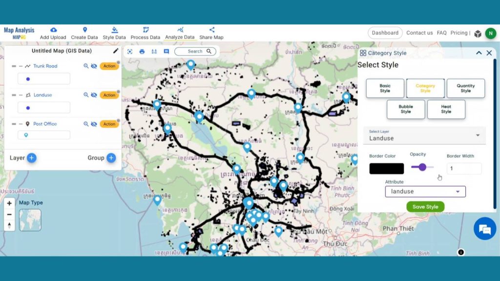 Suitable Site Selection for Post Office with MAPOG