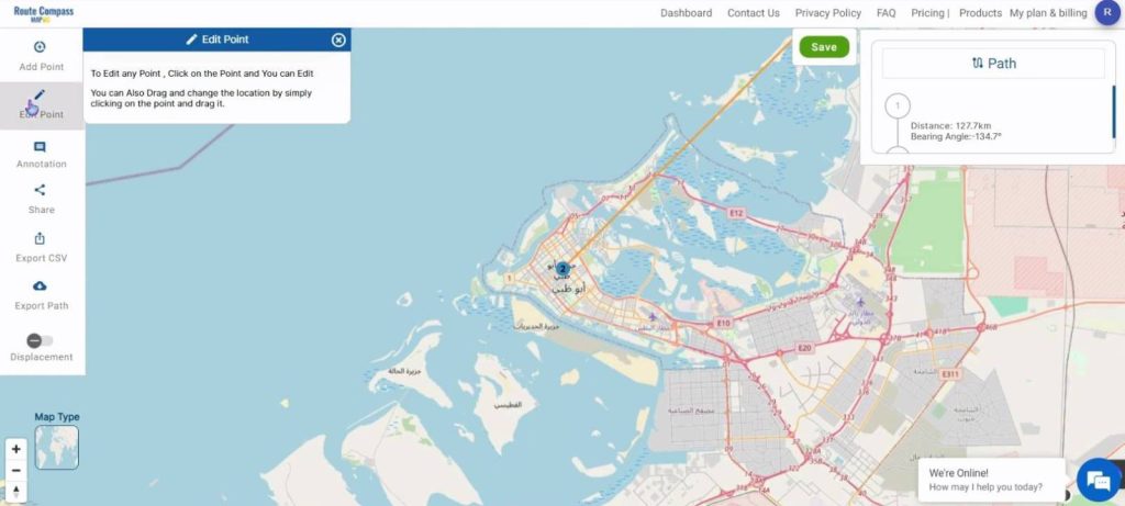 Create a Map for a Cruise Route using MAPOG Route Compass