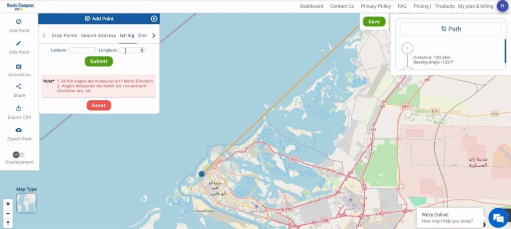 Create a Map for a Cruise Route using MAPOG Route Compass