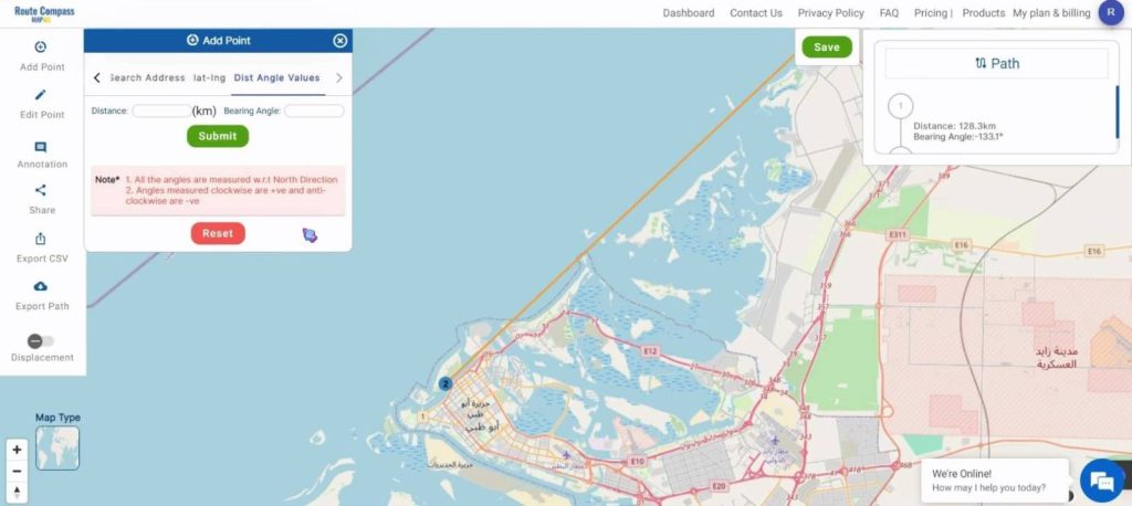 Create a Map for a Cruise Route using MAPOG Route Compass