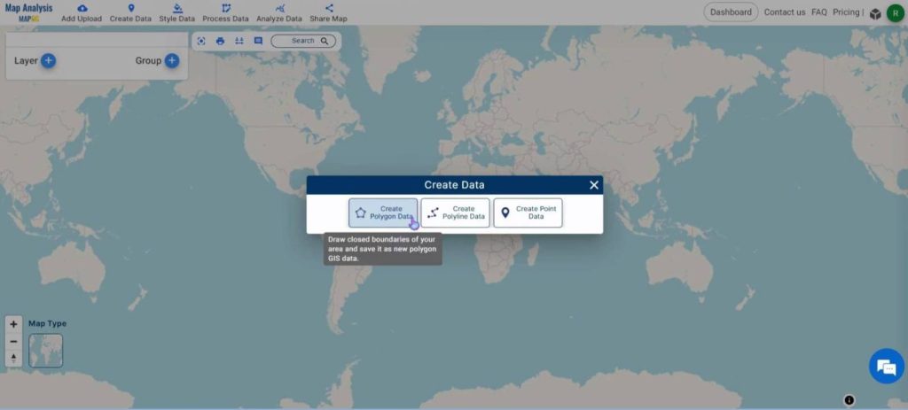 Create a Map for Digitizing and Dividing Land Parcels