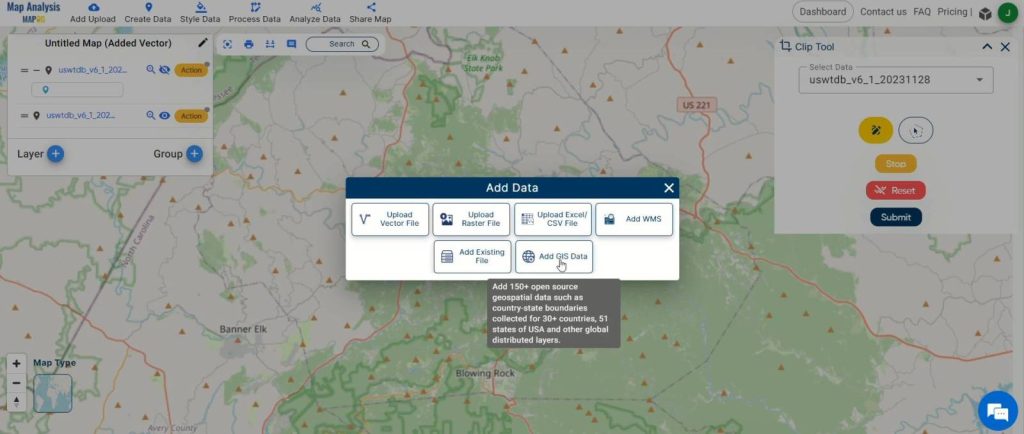 Utilize GIS Data Tool