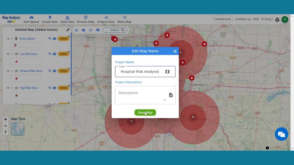 create gis map in healthcare 