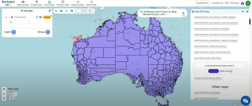 Local government layer- Identifying Settlements and Water Resources Near Oil and Gas Fields with MAPOG Map Analysis Tool