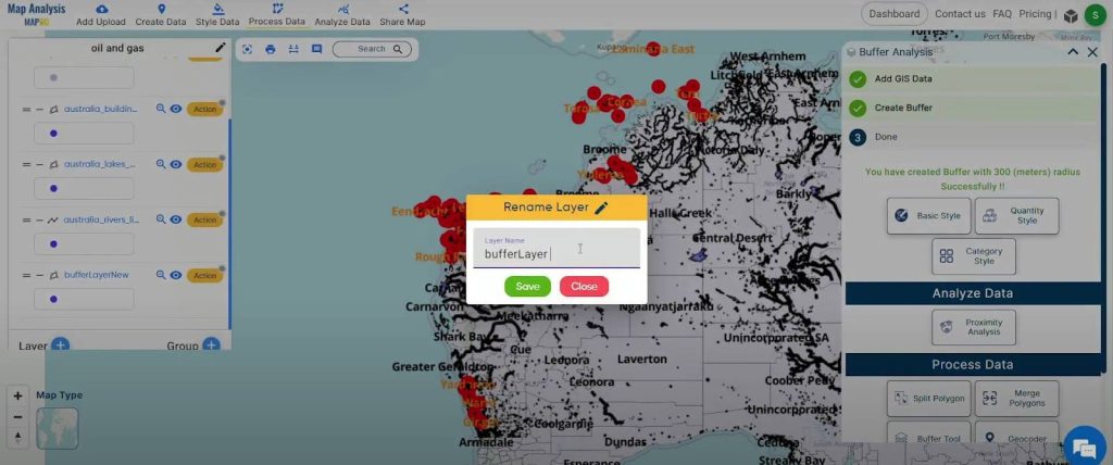 Rename Layer - Identifying Settlements and Water Resources Near Oil and Gas Fields with MAPOG Map Analysis Tool