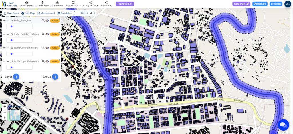 Final result - Mapping and Addressing Flood Risks Along Rivers