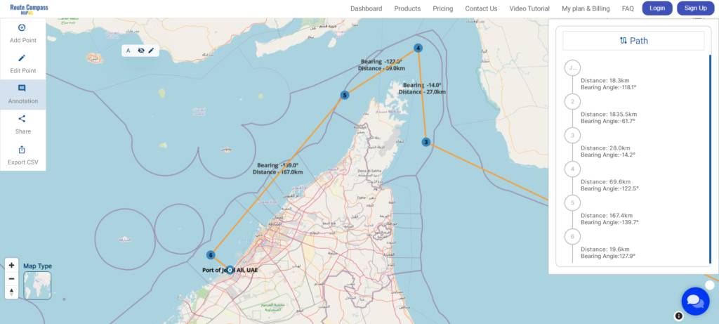 Trade Route -
Optimizing World Trade Routes with MAPOG’s Route Compass.