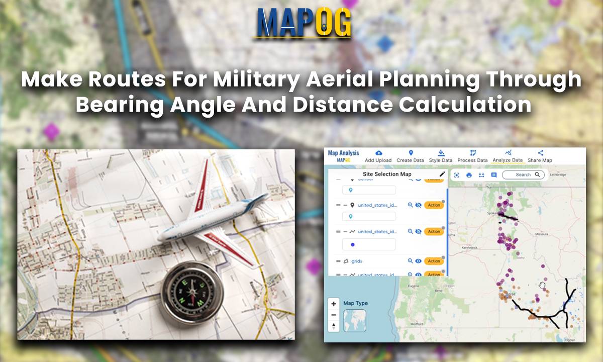 Make Routes for Military Aerial Planning - Through Bearing angle and Distance calculation